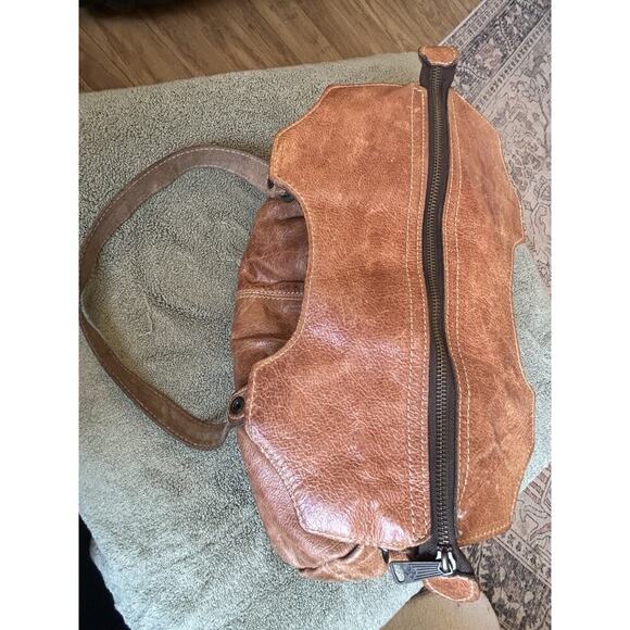 PATRICIA NASH Napoli Shoulder Bag Pleated Tan Leather Purse Hand Bag Preloved - Picture 10 of 16